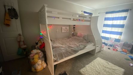 Hilton Head Twin/Full Bunk Bed with Storage – $950 OBO