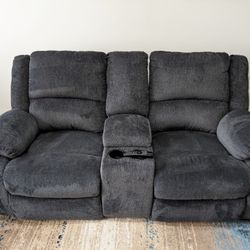 Recliner Sofa With Cup Holder And Storage