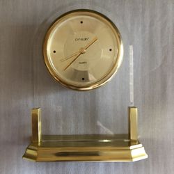 Things Remembered Quartz Desk/Table Clock. Please Read Description.
