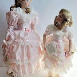Victoria's Jubilee Mom And Daughter Porcelain Doll By Gorham