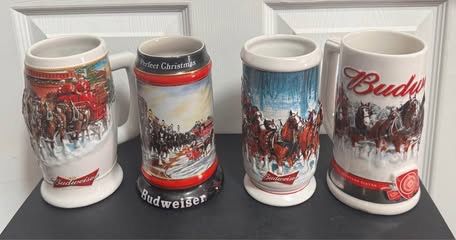 Budweiser Bud Steins Mancave Man Cave $5 each