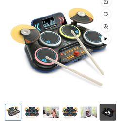 VTech Kidi Star Drum Pad, Black
