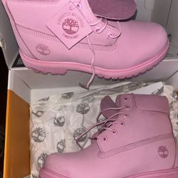 Pink Timberlands