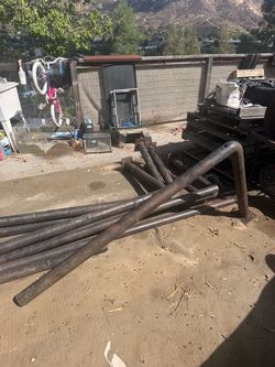 Heavy steel pipes