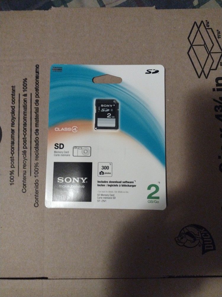 Sony Class 2 Is The Memory Card 2  Gigabytes