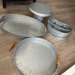 Galvanized Serving Set 