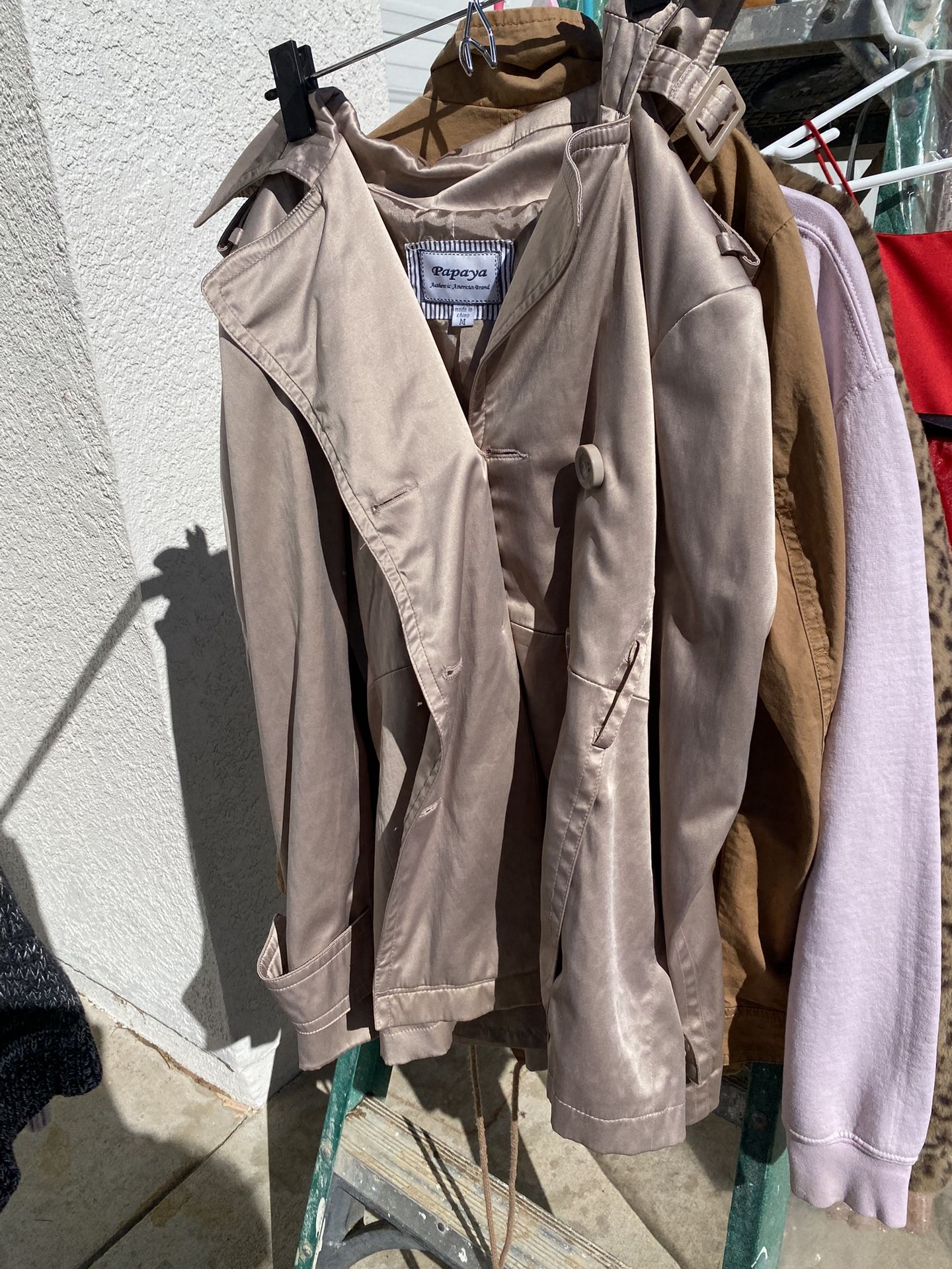 Gray/ Brown/ Tan Coat 