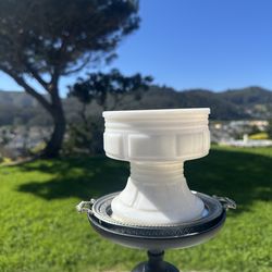 Vintage milkglass footed planter/bowl