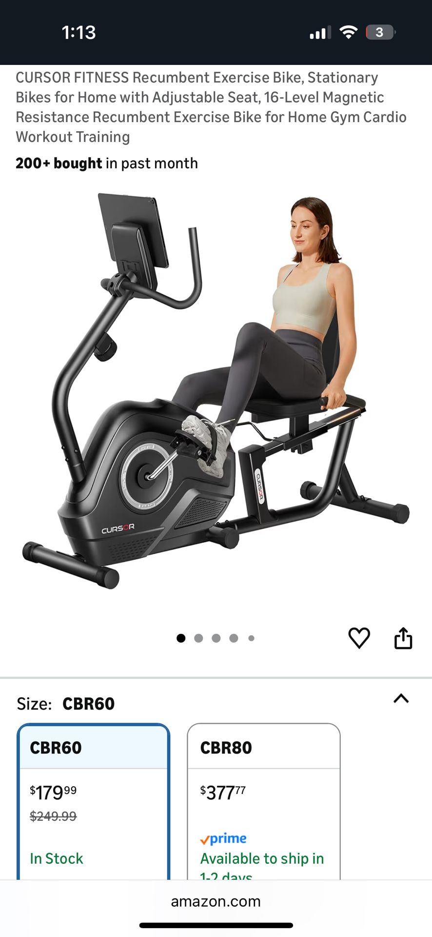Recumbent Exercise Bike