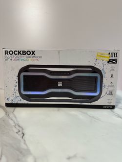 NEW Altec Lansing Rockbox - Bluetooth Boombox , Floats In Water, Waterproof, Up To 12 Hours Playtime