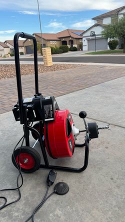 Drain cleaner machine sewer snake auger