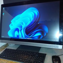 27" HP Pavilion Computer All-in-One PC i5, Microsoft Office, WiFi 📶 ready to go. Nice large screen