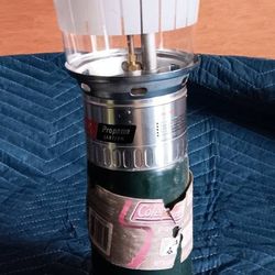 
condition: excellent
Vintage Coleman Double Mantle Propane Lantern Model 5114B700 