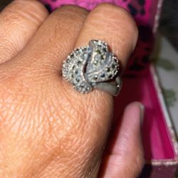 Vintage Marcasite Silver Ring