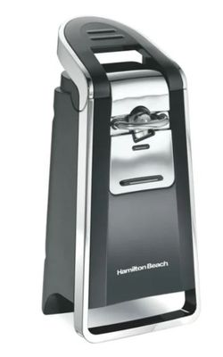 Hamilton Beach Smooth Edge Automatic Electric Can Opener, Black & Stainless
