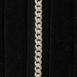 Small Iced Out Cuban Link Bracelet 