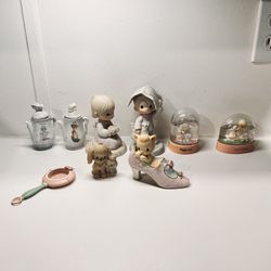 Enesco 1995  Precious Moments Porcelain Spice Jars & Lot 