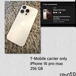 T-Mobile iPhone Pro 16 Max