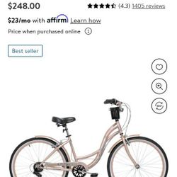 Girls Beach Cruiser Bike