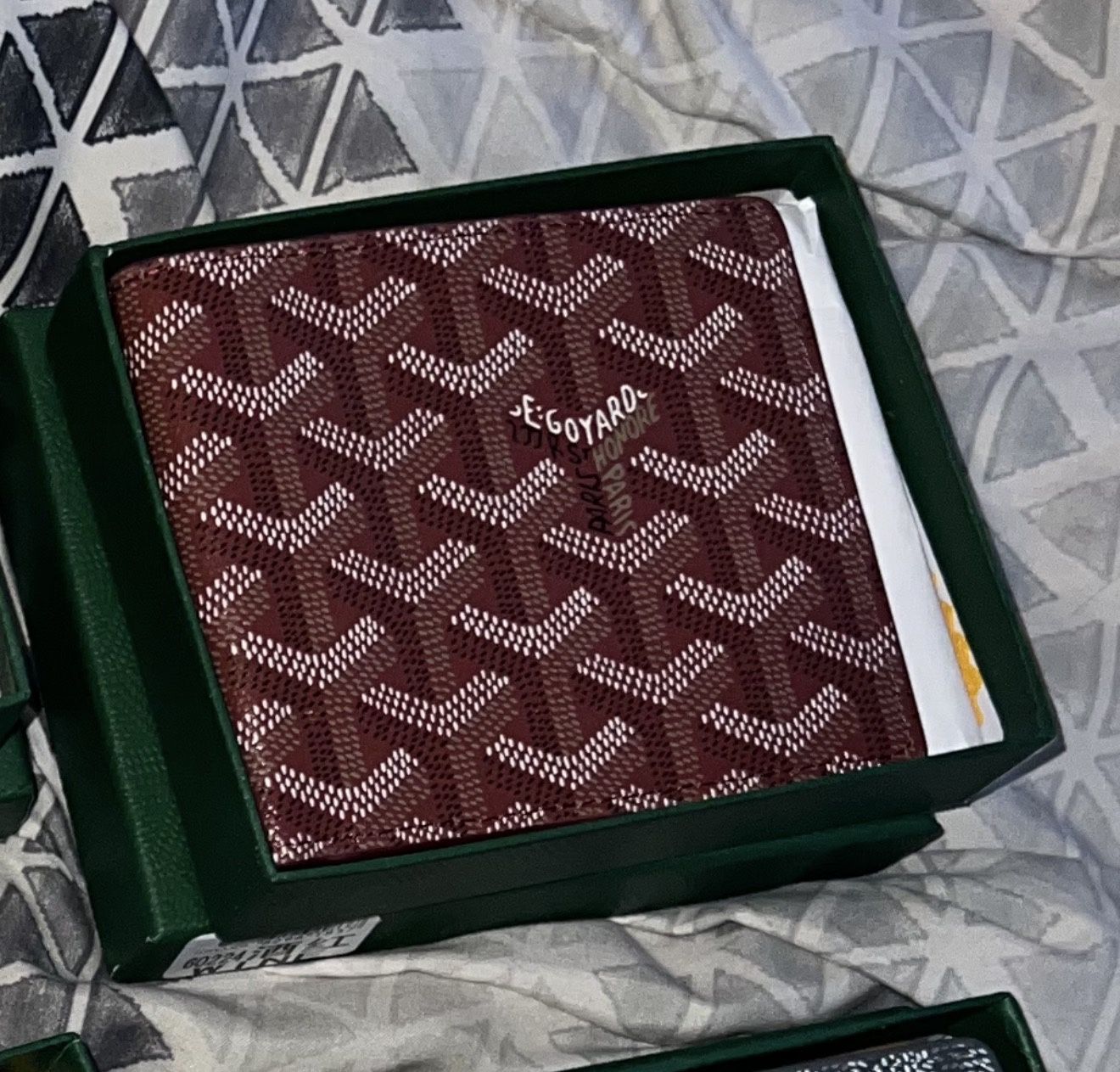 Red Goyard Wallet