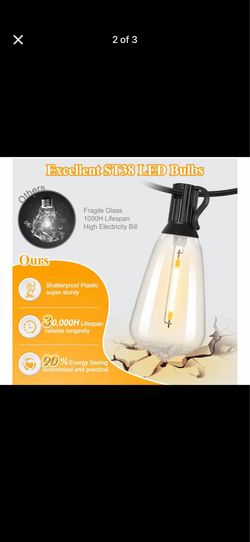 Luces solares 100 ft