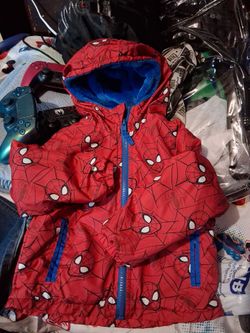 Spiderman rain jacket size 24 or 2t