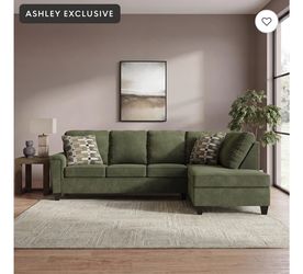 Ashley Exclusive Green Sectional Sofa with Chaise