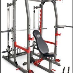 Smith Machine Squat Rack Home Gym Olympic Weights Bench