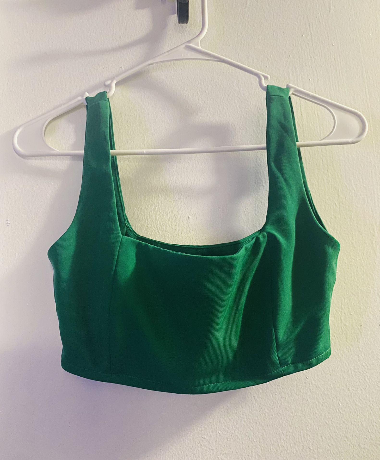 Princess Polly Green Cropped Top / Bralette