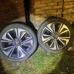 Set Of 4 Honda Civic Rims Tires Shot 17in