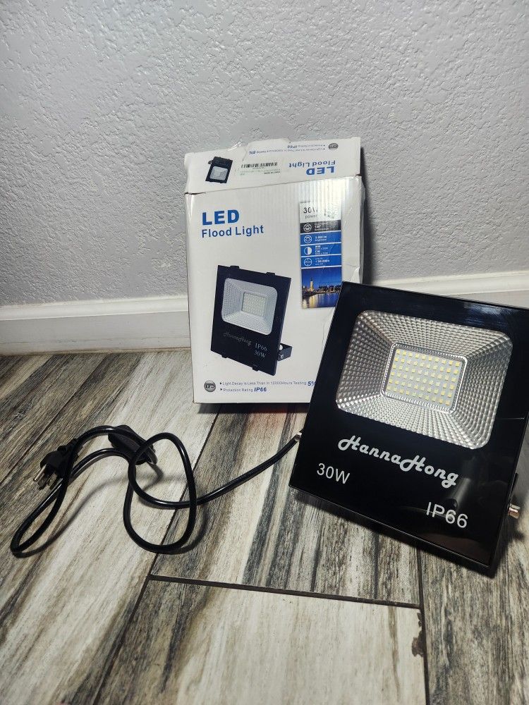 HANNAHONG 30W LED Flood Light Plug in