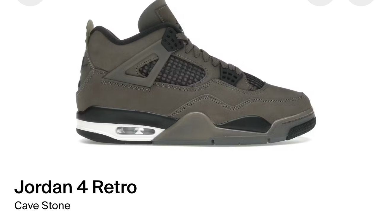 Jordan 4 Retro Cave Stone Sz: 11.5 Men’s