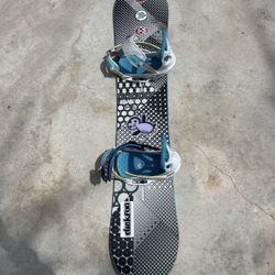 137 Burton Snowboard With Bindings