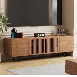 Mid Century Modern TV Stand In Walnut