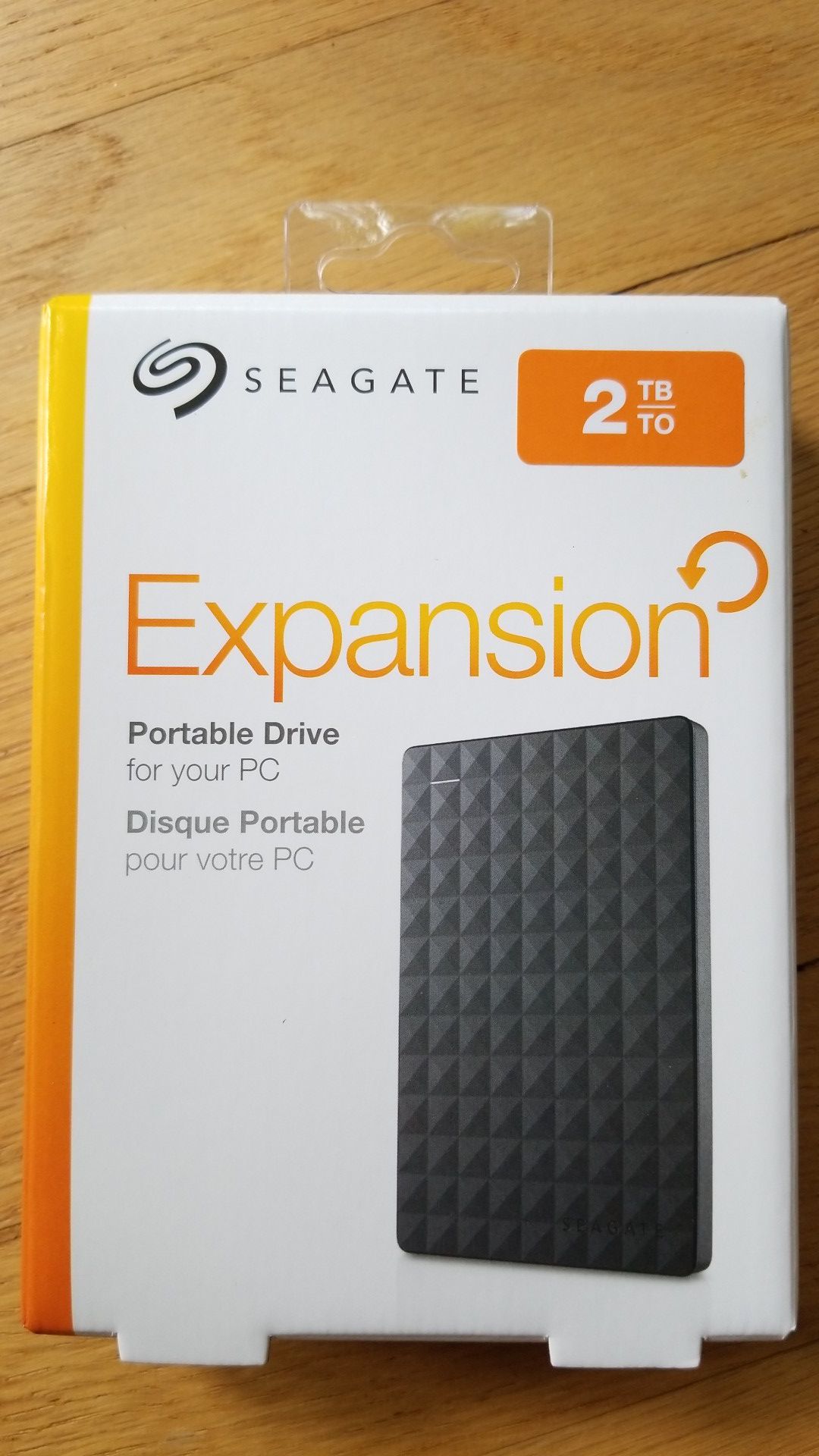 Brand new Seagate 2TB external hard drive