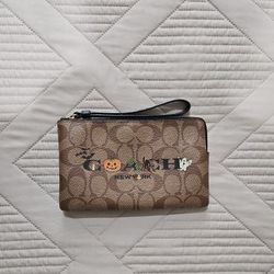 Coach Halloween Wristlet With Wear