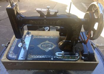 Vintage Antique New Home Ornate Sewing Machine