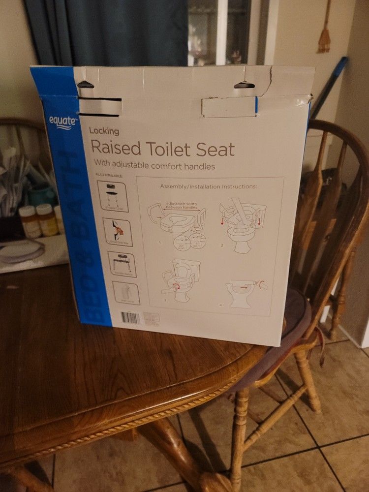 Equate Raised Toilet Seat New