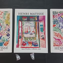 Henri Matisse Wall Art, Set Of 3