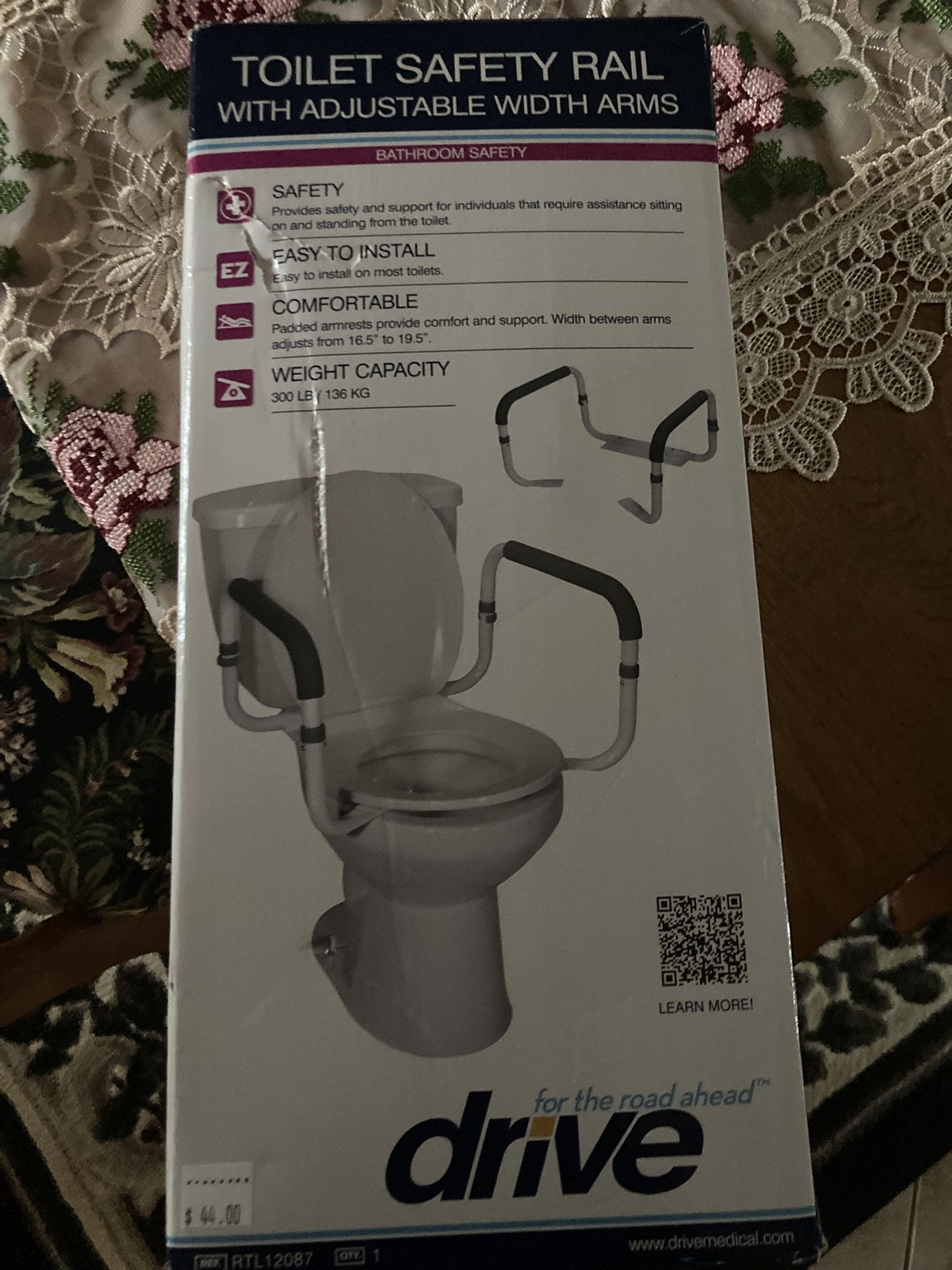 Toilet safety rail