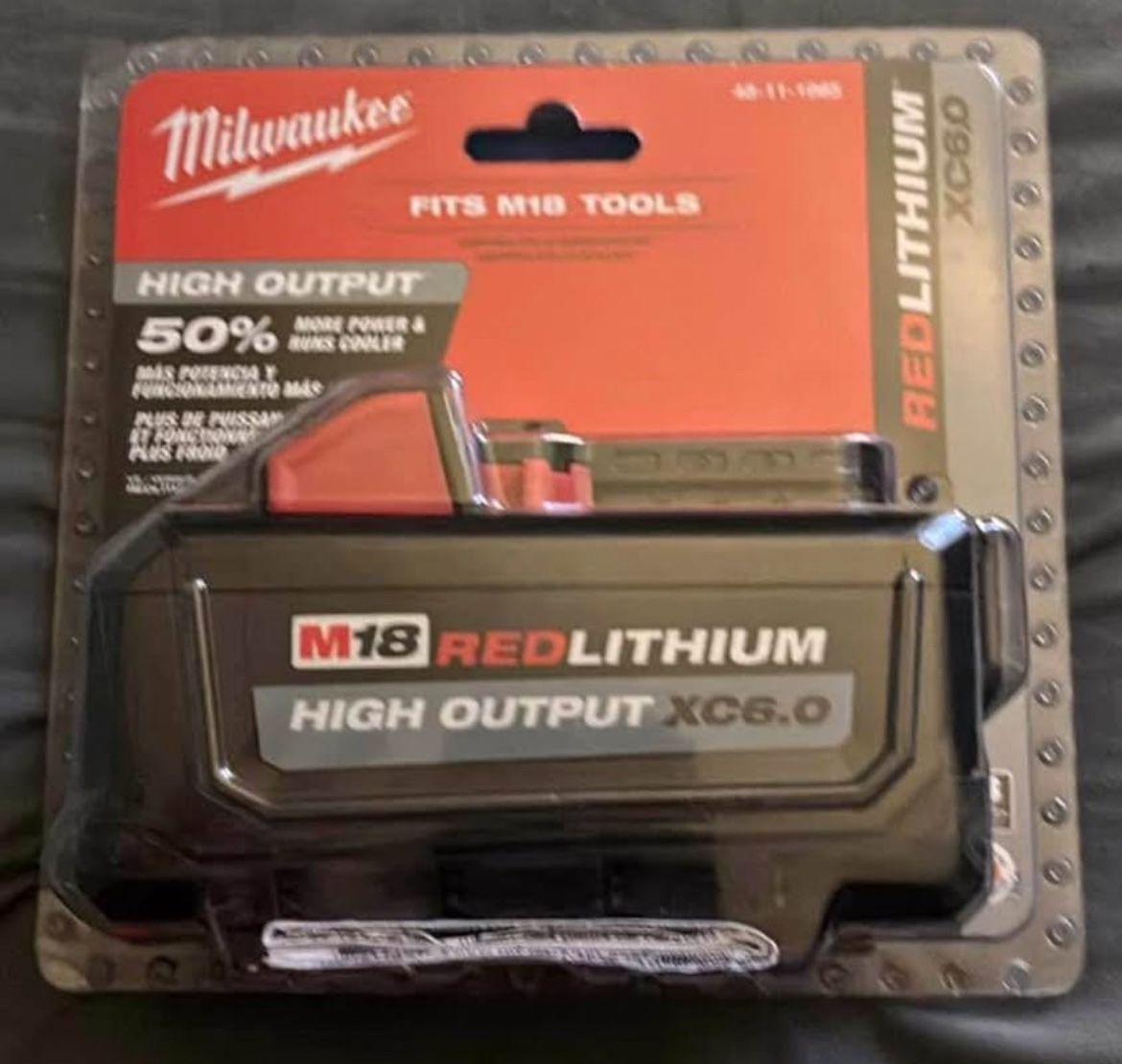 M18 18-Volt Lithium-Ion High Output Battery Pack 6.0Ah