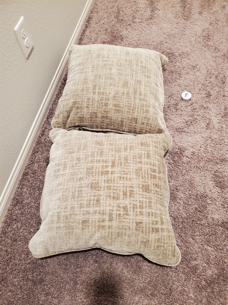 Set Of 2 Grey Pillows