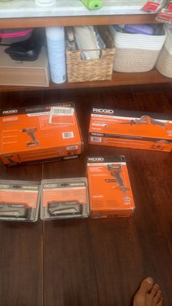 RIDGID Power Tool Bundle – Drill, Saw, Impact & Batteries