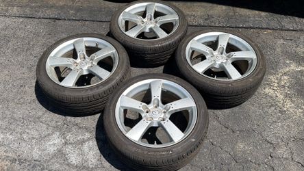 Mazda Rx-8 Original 18 Inch Aluminum Wheels With Old Tires 5x114.3mm
