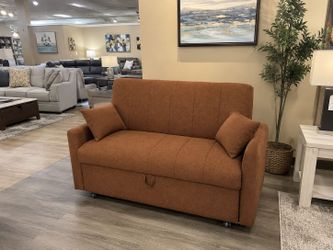 Luxury Loveseat Sleeper with Storage & Bed Function - COD & Finance