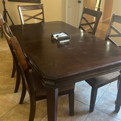 Six Chair Dining Table 
