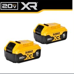 New Dewalt XR  20 Volt Batteries  (2 pack) 