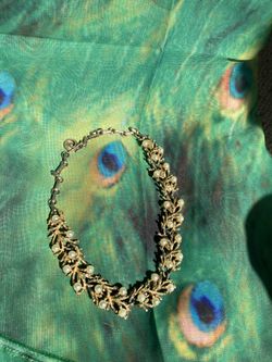 Vintage coral and pearl bracelet