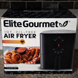 ELITE GOURMET 1-QUART OIL-FREE AIR FRYER - LIKE NEW/OPEN BOX 