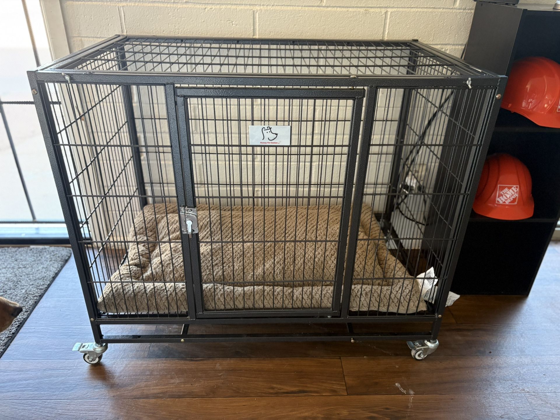 Dog Cage w/ wheels